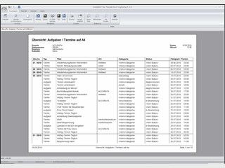 Aufgaben und Termine aus Mozillas Kalendermodul Lightning ausdrucken.