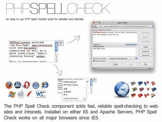 An easy to use PHP Spell Checker script for websites and intranets.