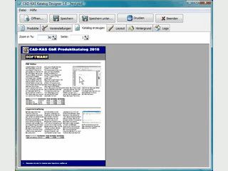 Software zum Einfachen Erstellen von Produktkatalogen fr den Ausdruck.