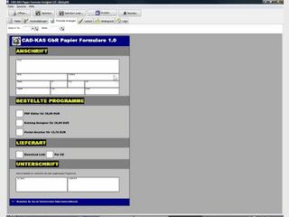 Software mit der Sie Papier-Formulare zum Ausdruck erstellen knnen.