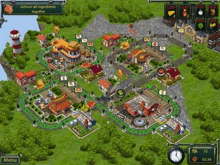 In dem Spiel bauen Sie gegen die Zeit eine Eisenbahnlinie auf.