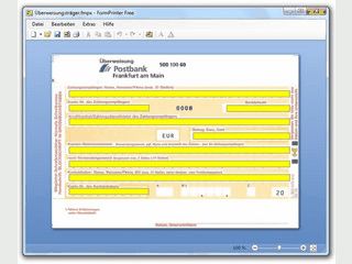 Der FormPrinter bedruckt Formulare aller Art. Einscannen, ausfllen, ausdrucken!