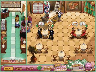 Gegen-Die-Zeit-Spiel in dem Sie sich als Restaurant-Leiter/in versuchen.