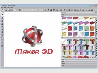 Software zur Erstellung von 3D-Texten, Schaltflchen und Logos.