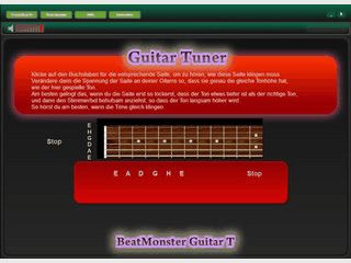 Eine einfache Software die Ihnen beim Stimmem einer Gitarre helfen soll.