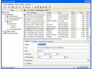 Tool zum Bearbeiten der Titelinformationen von MP3-Dateien
