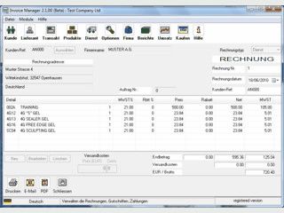Rechnungsprogramm fr kleine und mittlere Unternehmen