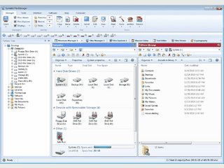 Datei-Manager mit allen gngigen Funktionen und Dateibetrachter.