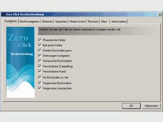 Automatische Korrektur Ihrer Tippfehler und Fehler in der Rechtschreibung.