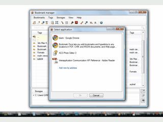 Bookmarks in PDF-, MS Office-, HTML- und sonstigen Dateien setzen.