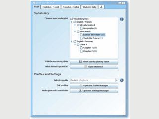 Ressourcen-schonender Vokabeltrainer fr beliebige Sprachen.