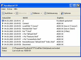 Automatischer FTP File-Transfer mit einfacher aber leistungsfhiger Skriptspache