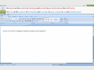 Software zur berprfung von englischer Grammatik und Rechtschreibung.