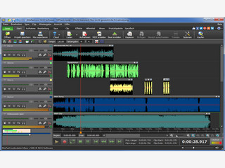 Mehrspur-Audiomixer fr die Audioproduktion am Computer.