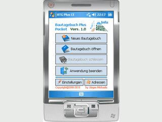 Mobile Erfassung von Baustellen-Daten als Ergnzung zur PC-Version.