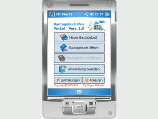 Mobile Erfassung von Baustellen-Daten als Ergnzung zur PC-Version.