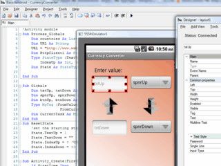 Auf Visual Basic basierende Android-Entwicklungsumgebung.