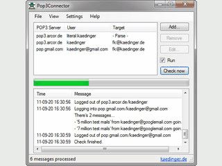 Alternativer Pop3Connector um Emails von POP3 an SMTP-Server zu senden.