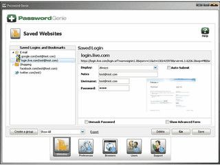 Multiuserfhige Datenbanksoftware fr Passwrter.