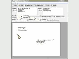 Software zum einfachen und schnellen Bedrucken von Briefumschlgen.