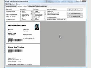 Mitgliedsausweise und Identittskarten fr Vereine, Firmen usw. drucken.