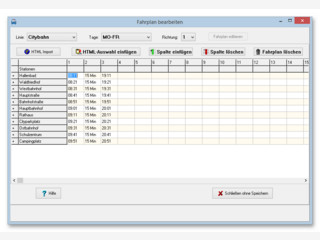 Software zum Erstellen von Fahrplnen im PTF-Format.