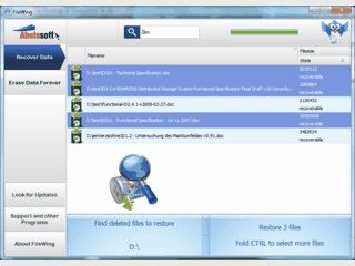 Wiederherstellung und sicheres Lschen von Dateien.