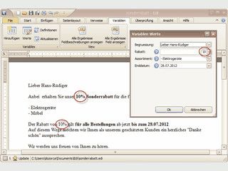 Sehr umfangreicher Text-Editor mit Trennung von Text und Formatierung.