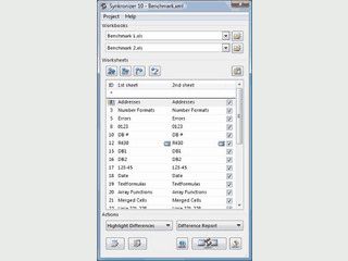 Synkronizer vergleicht, aktualisiert und synchronisiert Excel Dateien.