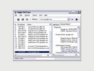 Anwenderfreundliches Programm mit Ping, WHOIS und Traceroute Funktionalitt