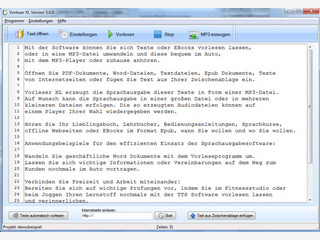 Text to Speech Software zum Vorlesen von Texten und Erstellen von MP3s