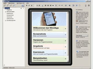 Windowsprogramm zum Erstellen von mobilen Webseiten und WebApps