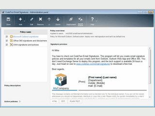 Signatur-Verwaltung fr MS Outlook, Outlook Web App und Office 365.