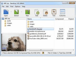 Bandizip ist ein Leichtgewicht, schnell & freie Archivierungssoftware.