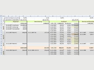 Excel-Tabelle fr Abrechnung der Autokosten