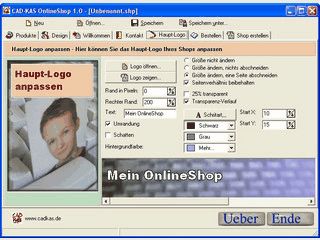 Software zur Erstellung eine Online-Shops