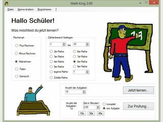 Mathelernsoftware fr alle Grundrechenarten, kleines und groes Einmaleins