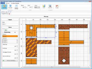 Grafische Planung von beliebigen Grundflchen inkl. Zuschnittoptimierung