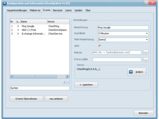 Systemberwachung mit Web-Interface