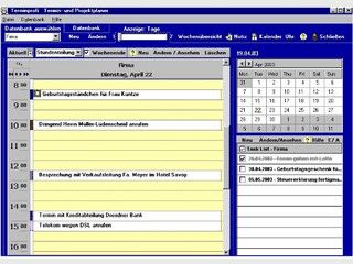 bersichtlicher, leicht zu bedienender Terminplaner mit vielen Zusatzfunktionen.