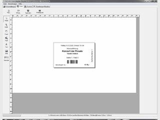 Software zum Drucken von Eintrittskarten fr Ihre Veranstaltungen.