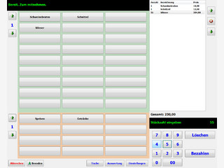 Eine flexible, einfach zu bedienende Kassen Software fr die Gastronomie.
