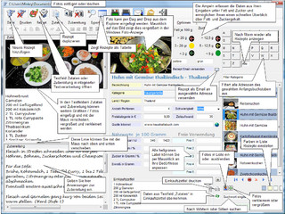 Software zur Verwaltung von Koch- und Backrezepten mit Ampelkennzeichnung