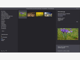 Fotoverwaltung mit vielen praktischen Funktionen, Fotobearbeitung