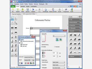 Mit Crescendo Plus in Windows Noten schreiben und abspielen.