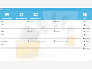 Mit EasySync synchronisieren Sie Ihre Dateien und Ordner.