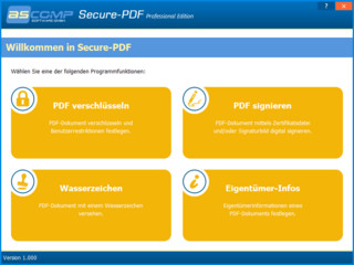 Sicherheits-Toolbox fr PDF-Dokumente inklusive Verschlsselung und Signierung.