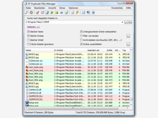 Software zur Suche nach doppelten Dateien mit Untersttzung fr Archivdateien