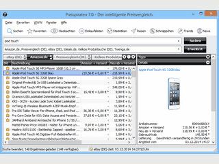 Preispiraten ermittelt Preise in ber 10.000 Onlineshops und Auktionshusern.