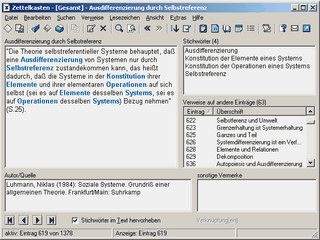 Ein Programm zum Archivieren von Literatur- und Textstellen.